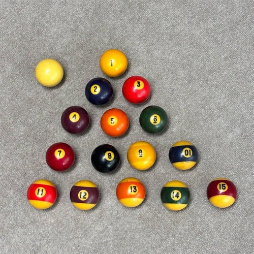 Vintage pool ball - vintage, 1-15