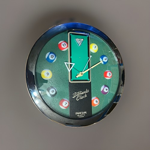 1980s wall clock billiards - wall,