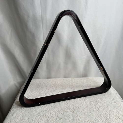 Wood pool table triangle rack - wood,