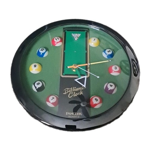 Panclox billiards clock - clock, quartz