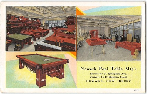 Newark pool table - pool, mfgs